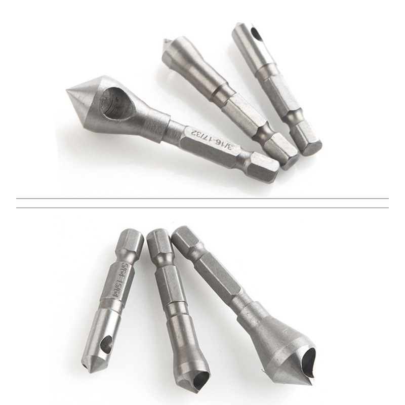 3pcs imperial size HSS countersink bits set na may inclined hole (4)