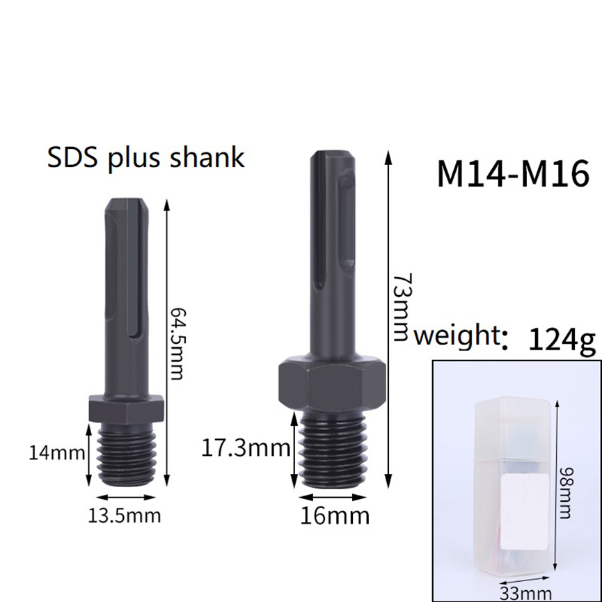 adaptor sareng SDS plus shank atanapi shank datar pikeun rengkuh listrik, coét sudut (7)