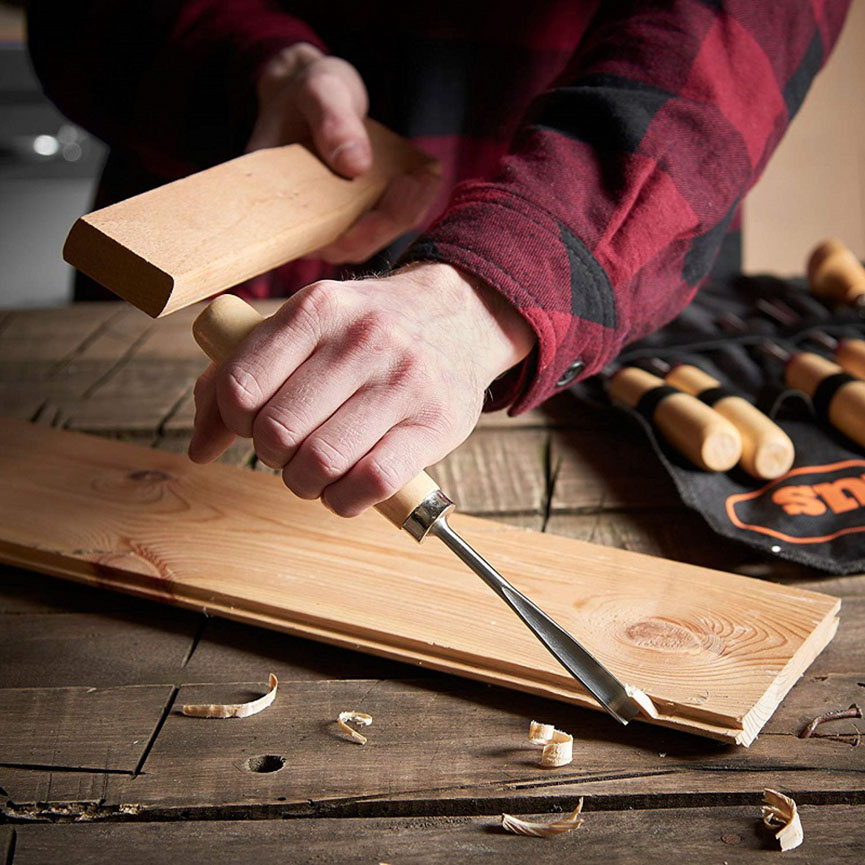 Dettagli del set di scalpelli per intaglio del legno (2)