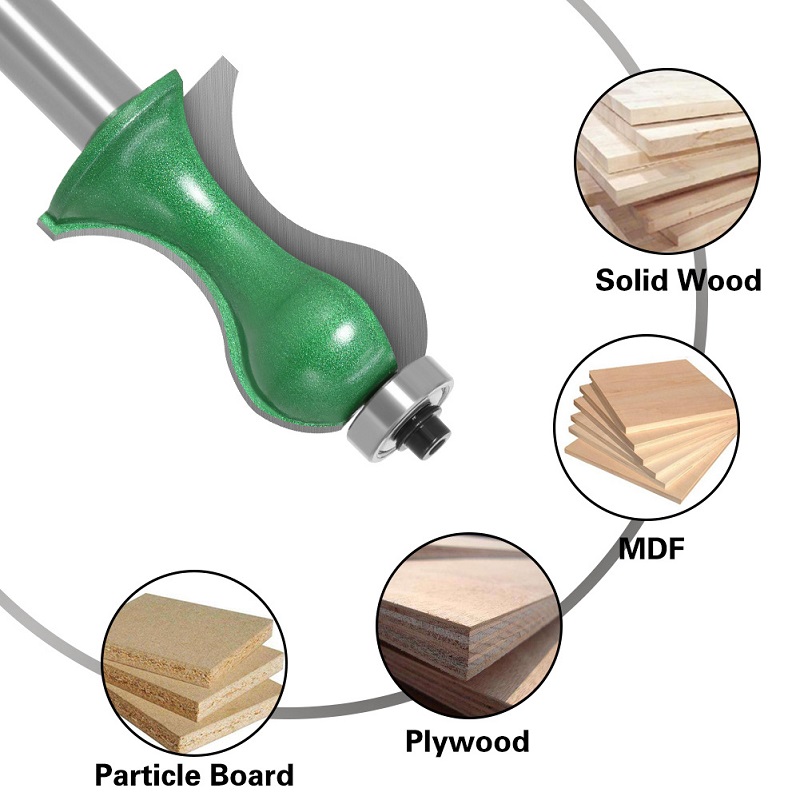 Bottleneck shape trim bit for woodworking (7)