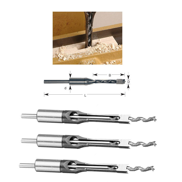 Carpentry Counterbore drill bits for rectangle hole processing (9)