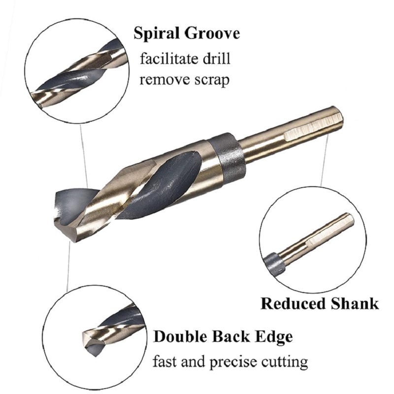 Reduced shank milled HSS twist drill bit (2)