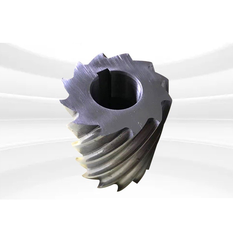 Cylindrical shape HSS milling cutter with spiral teeth (4)